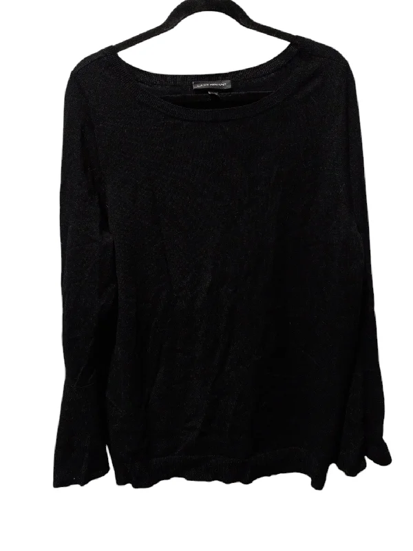 women's stylish topsTop Long Sleeve By Lane Bryant In Black, Size: Xl