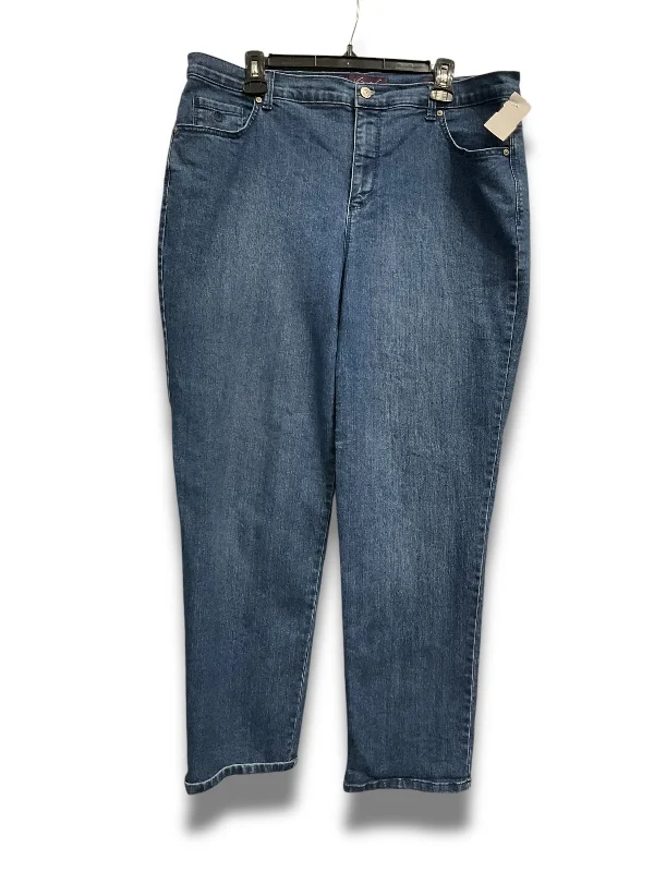 women's denim jeans for petite womenJeans Straight By Gloria Vanderbilt In Blue, Size: 16