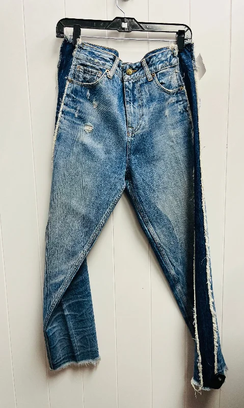 women's denim jeans with patchesJeans Boyfriend By Cmc In Blue Denim, Size: 6