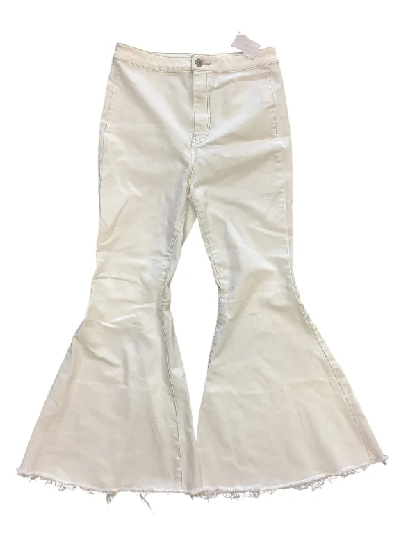 women's denim jeans with zippersJeans Wide Leg By We The Free In White, Size: 8/10(30)