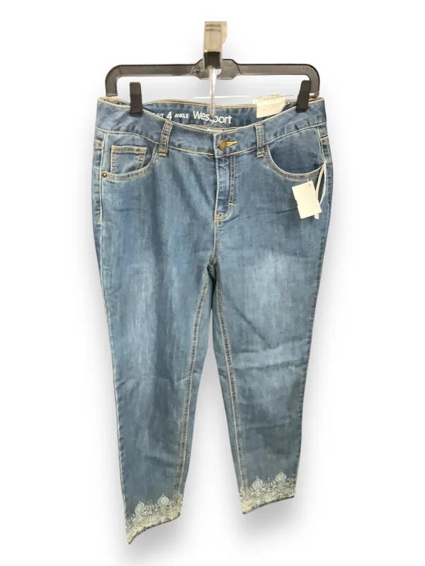 women's denim jeans with belt loopsJeans Cropped By Westport In Blue Denim, Size: 4