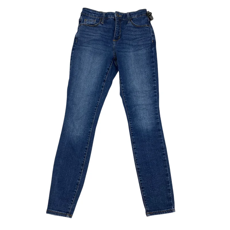 women's denim jeans with leather back pocketsJeans Skinny By Universal Thread In Blue Denim, Size: 2