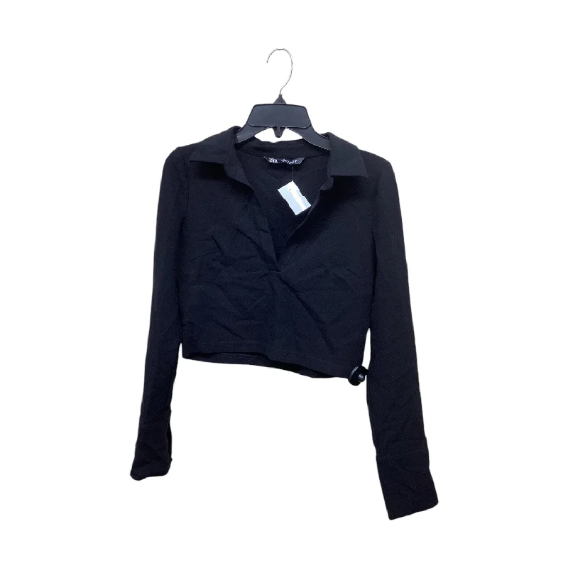 women's tops for those who want to stay warm and stylish during colder weatherTop Long Sleeve By Zara In Black, Size: S