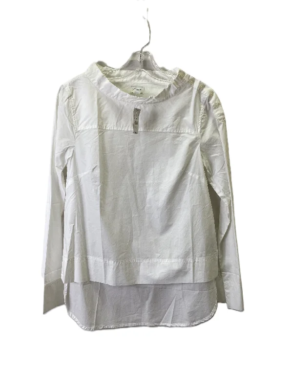 luxury women's topsTop Long Sleeve By J. Crew In White, Size: S