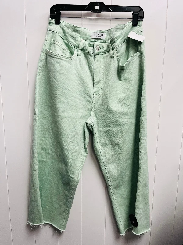 women's denim jeans with rhinestonesJeans Straight By loveret In Green, Size: 16