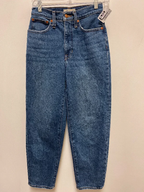 women's denim jeans with distressed back pocketsJeans Wide Leg By Madewell In Blue Denim, Size: 0