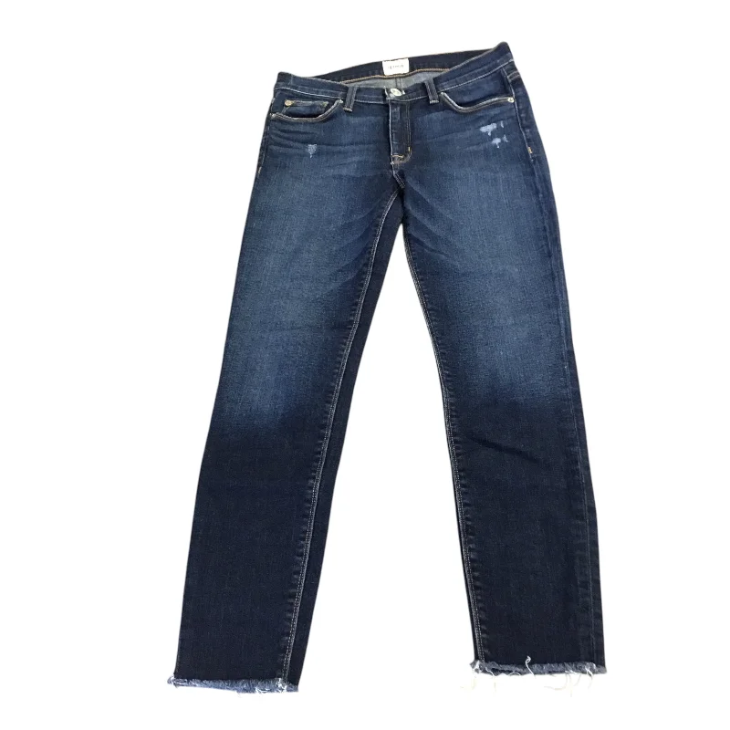 women's distressed denim jeans with holesJeans Skinny By Hudson In Blue Denim, Size: 4