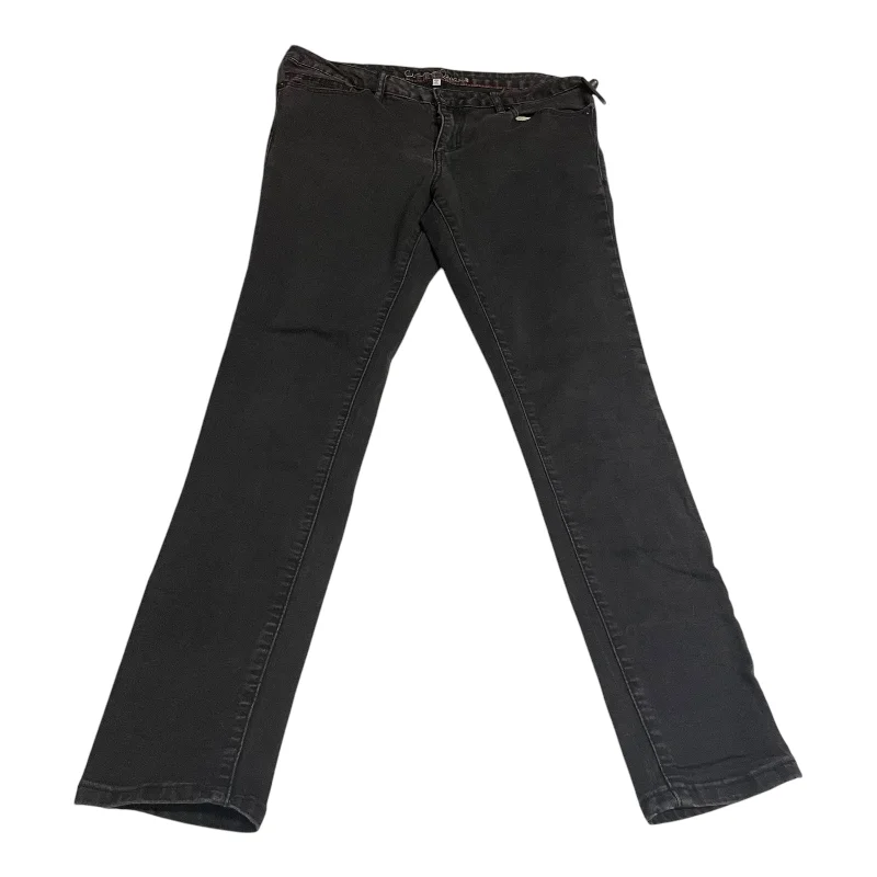 women's dark denim jeansJeans Skinny By Chip And Pepper In Black Denim, Size: 12