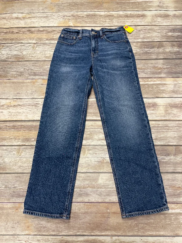 women's denim jeans with distressed thighsJeans Straight By J. Crew In Blue Denim, Size: 0