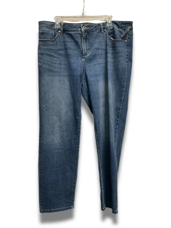 women's denim jeans for athletic bodiesJeans Straight By Liz Claiborne In Blue, Size: 16