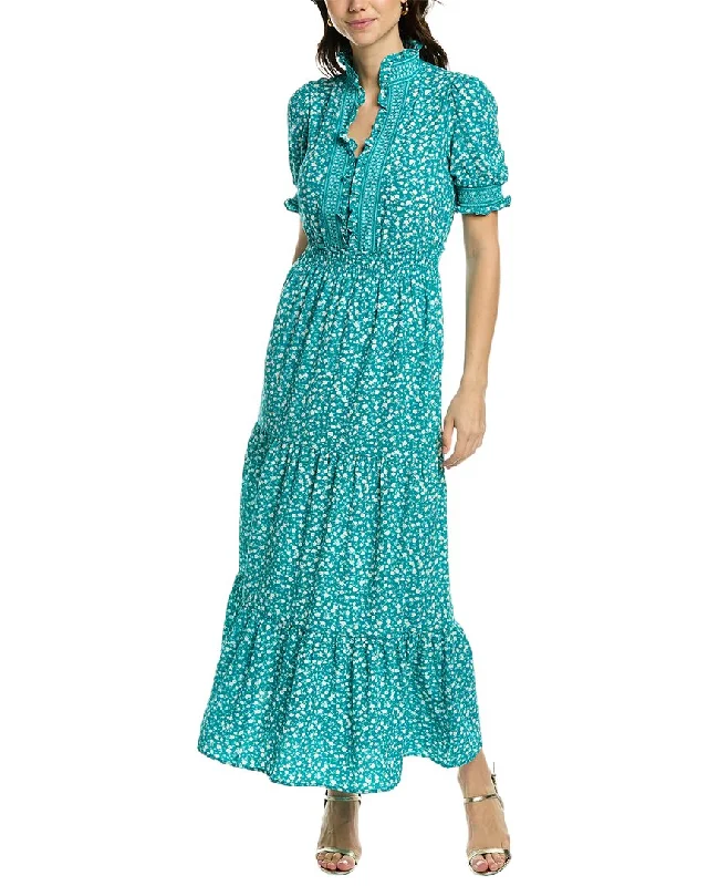 women's breathable dressesLondon Times Maxi Dress