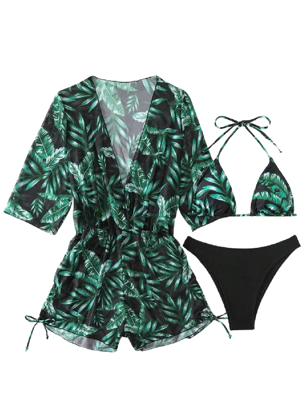 Bikini Set Female3 Pack My Tropical Triangle Bikini & Romper