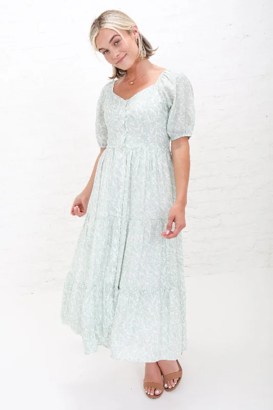 Plus-Size DressRuth Midi Dress in Mist