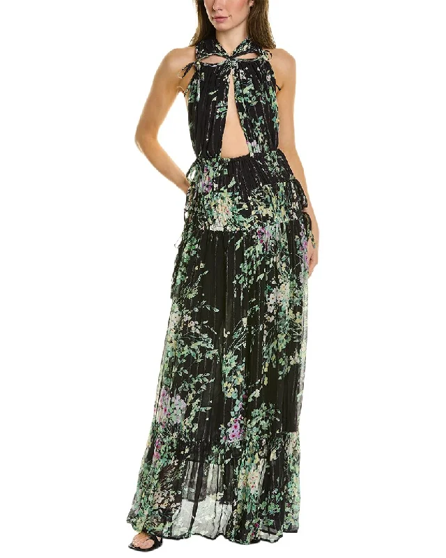 Prom DressSabina Musayev Dolcevita Silk-Blend Maxi Dress