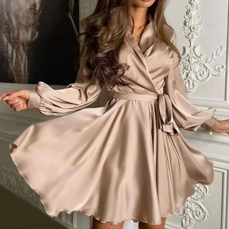 women's retro dressesSpecial Event Satin Mini Dress