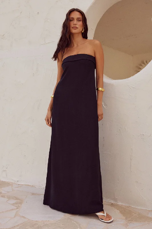 Ball Gown DressSAPHIRA MAXI DRESS - BLACK