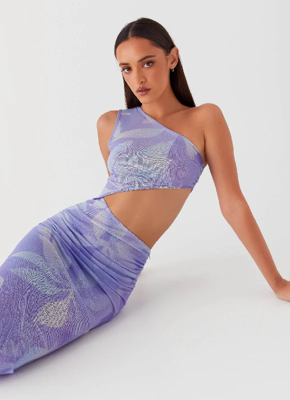 Casual Chic DressShadows In The Sun Mesh Maxi Dress - Purple Rain