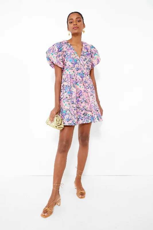 Bridesmaid DressPink Floral Sheila Mini Dress