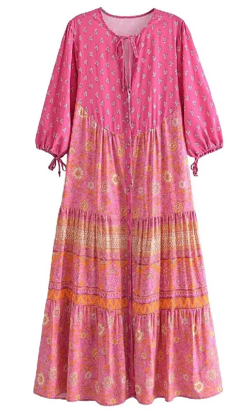 Vintage DressEDIE Midi Dress - Pink