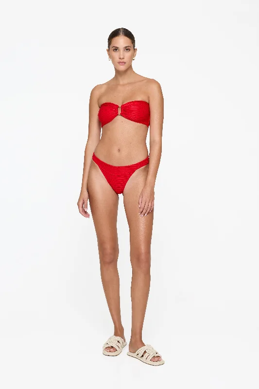 Monokini with Cut-Outs FemaleHayes Top - Red Currant