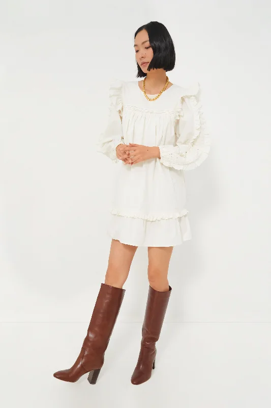 Off-The-Shoulder DressIvory Anabelle Mini Dress