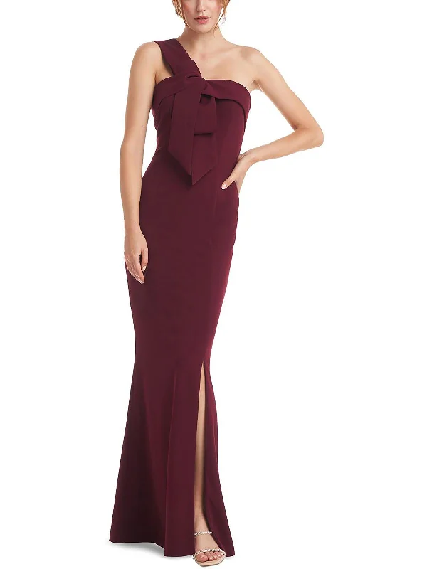 Ruffle DressWomens Bow Maxi Evening Dress