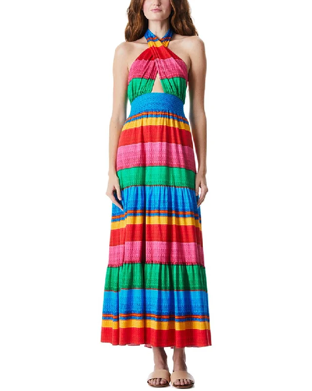 Halter Dressalice + olivia Lyndon Cross Front Halter Maxi Dress