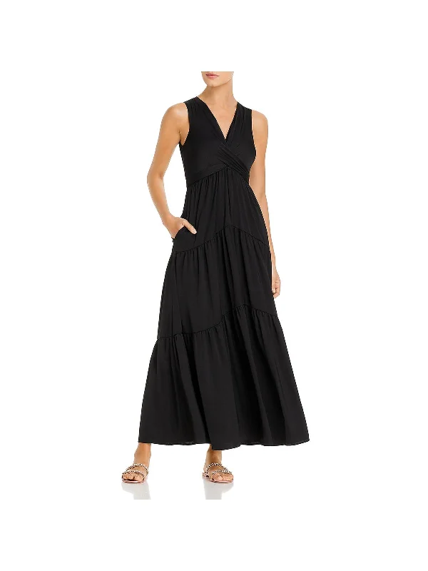 women's spaghetti strap dressesCourtnie Womens Sleeveless Evening Maxi Dress