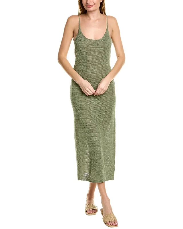 Maternity DressOnia Textured Linen Maxi Dress