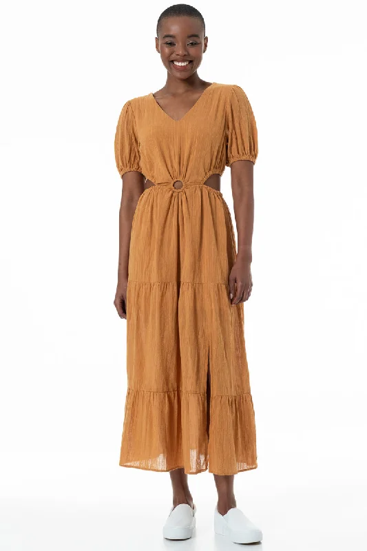 Embellished DressMaxi Dress _ 152151 _ Ochre