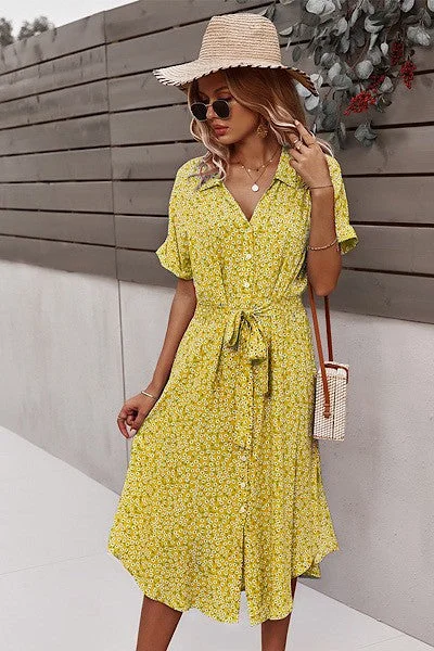 women's limited-edition dressesElliana Floral Midi Dress