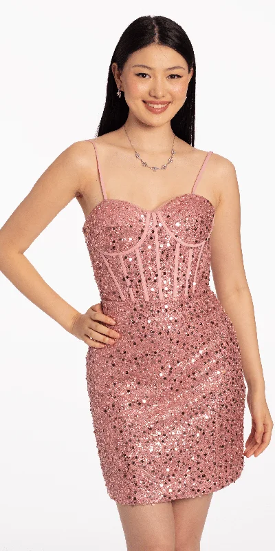 Retro DressSweetheart Corset Sequin Bodycon Dress