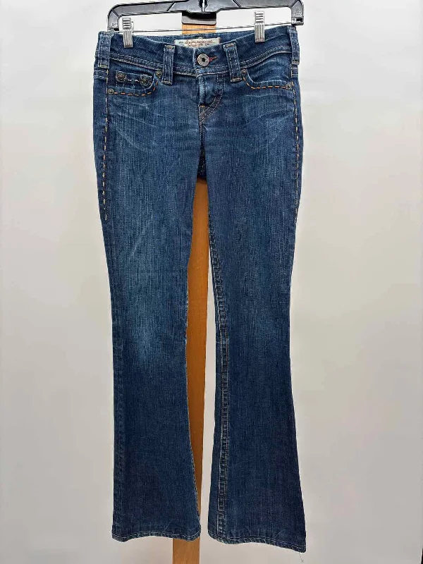 women's capri pants1921 Women's Size 0 Blue Solid Jeans