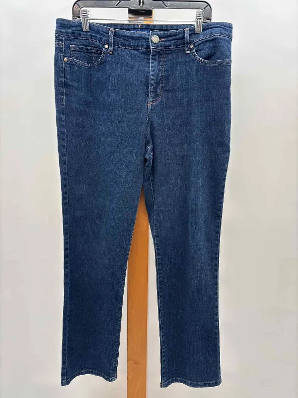 women's chic pantsBandolino Women's Size 14 Blue Solid Jeans