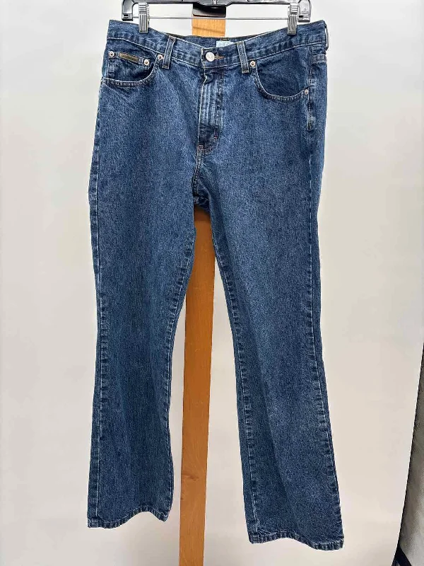 women's reversible pantsCalvin Klein Women's Size 12 Blue Solid Jeans