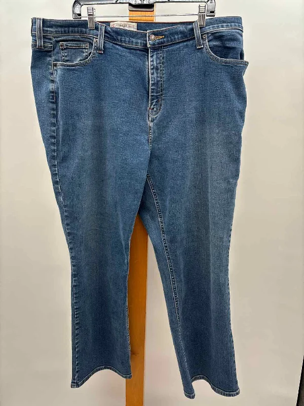 women's elastic waist pantsLevi Strauss Women's Size 24 Blue Solid Jeans