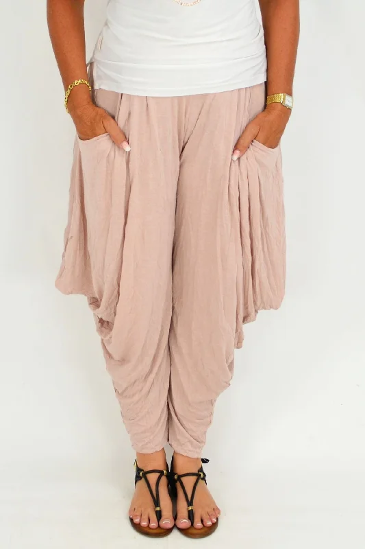 women's luxury pantsPink Sophia Harem Style Pants