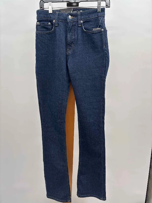 women's ankle-length pantsRalph Lauren Women's Size 2 Blue Solid Jeans