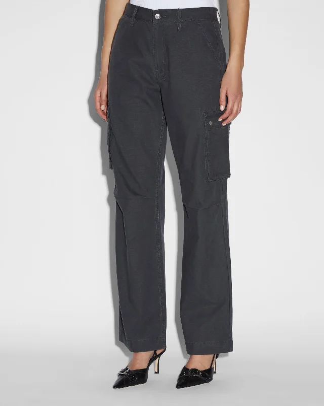 women's ripped pantsSQUAD CARGO CHARCOAL