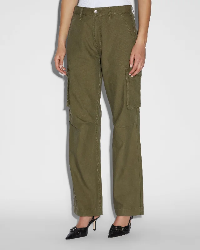 women's velvet pantsSQUAD CARGO KHAKI