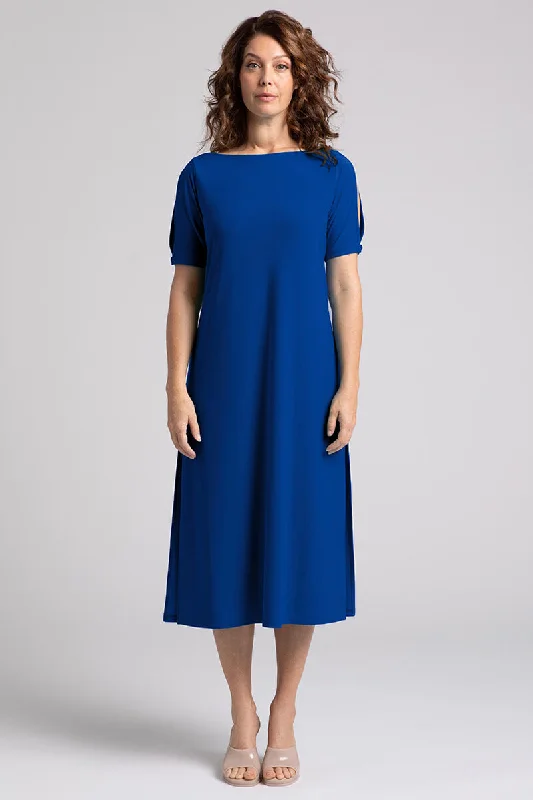 women's body-skimming dressesBoat Neck T-Shirt Dress | Twilight