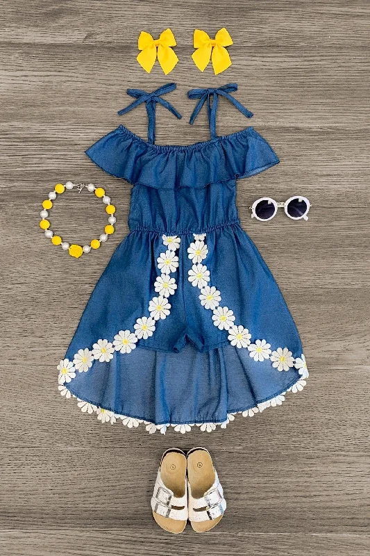 Sheath DressDenim & Daisy Cold Shoulder Skirted Romper