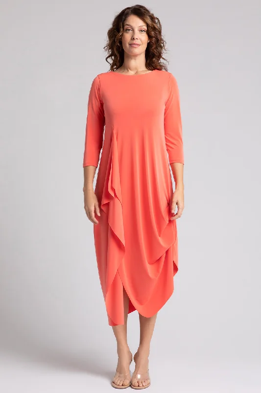 women's limited-edition dressesDrama Dress | Coral