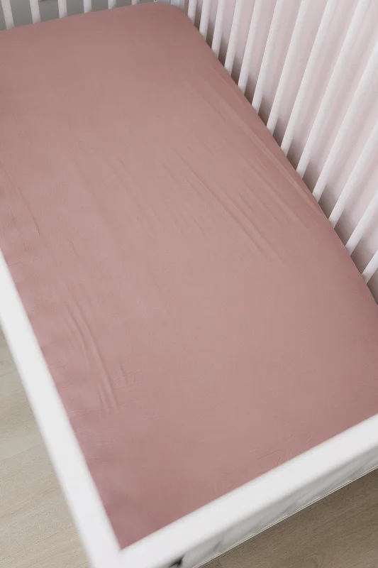 women's made-to-order dressesDusty Rose Bamboo Stretch Crib Sheet