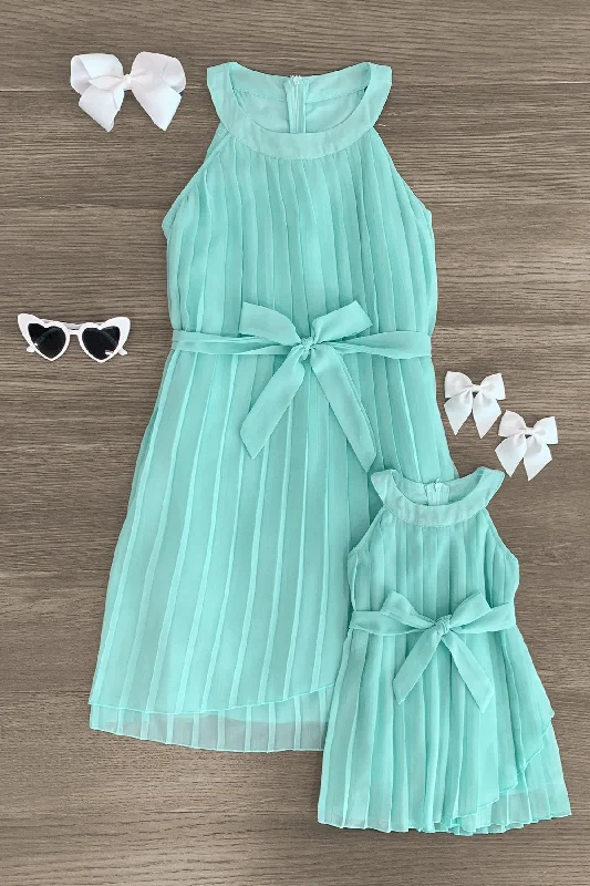 Chiffon DressMom & Me - Mint Sleeveless Dress