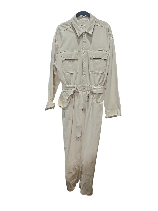 women's jumpsuits with buttonsJumpsuit By Agolde In Ivory, Size: Xl