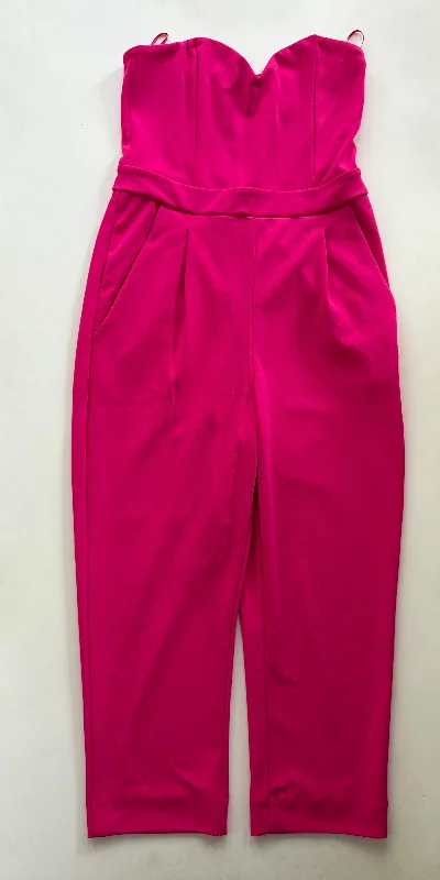 women's jumpsuits for tall womenJumpsuit By Express In Hot Pink, Size: S