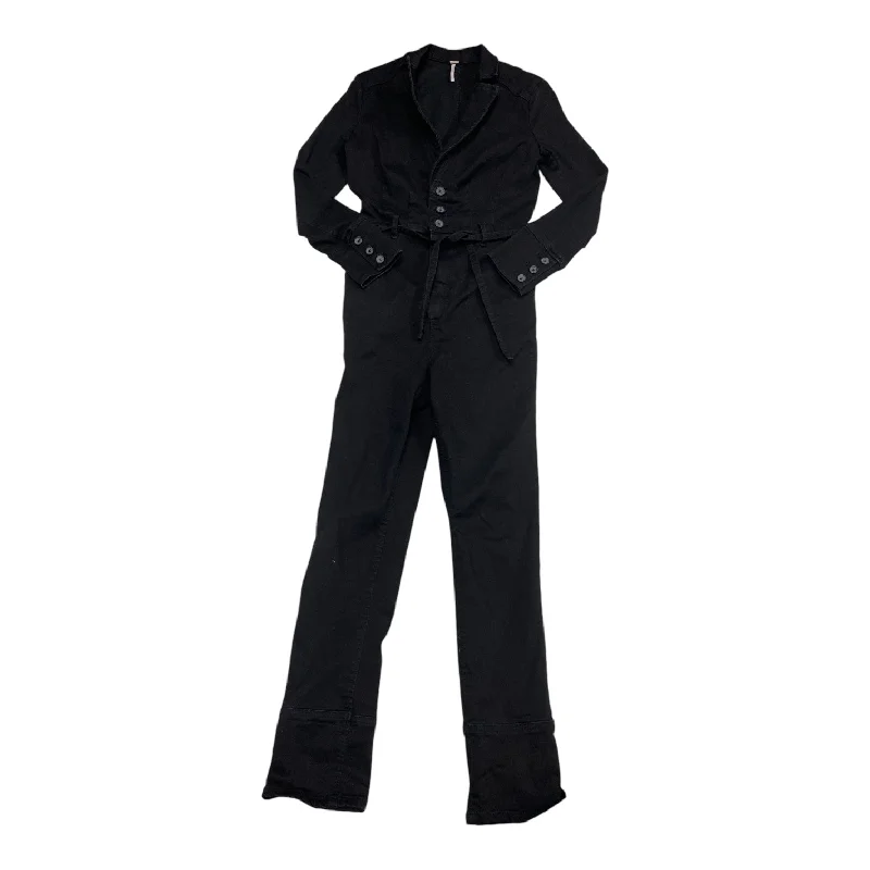 women's jumpsuits with flutter sleevesJumpsuit By Free People In Black, Size: 0