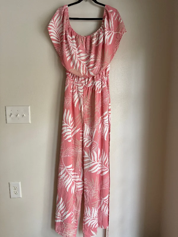 women's jumpsuits made of velvetJumpsuit By L Love In Pink, Size: 3x