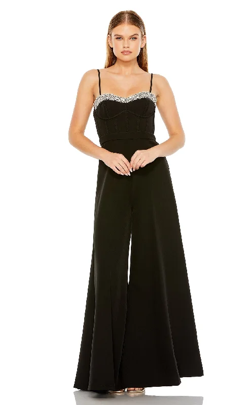 women's jumpsuits with V-necksMac Duggal 11765 Jumpsuit